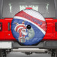 Cape Verde Christmas Spare Tire Cover Black Santa Clause With The Manatee - African Pride
