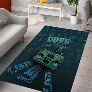Dope Like Hip Hop Area Rug Hiphop Graffiti Style - African Pride