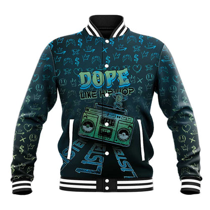 Dope Like Hip Hop Baseball Jacket Hiphop Graffiti Style - African Pride