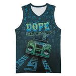 Dope Like Hip Hop Basketball Jersey Hiphop Graffiti Style - African Pride