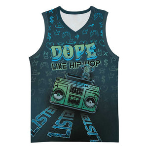 Dope Like Hip Hop Basketball Jersey Hiphop Graffiti Style - African Pride