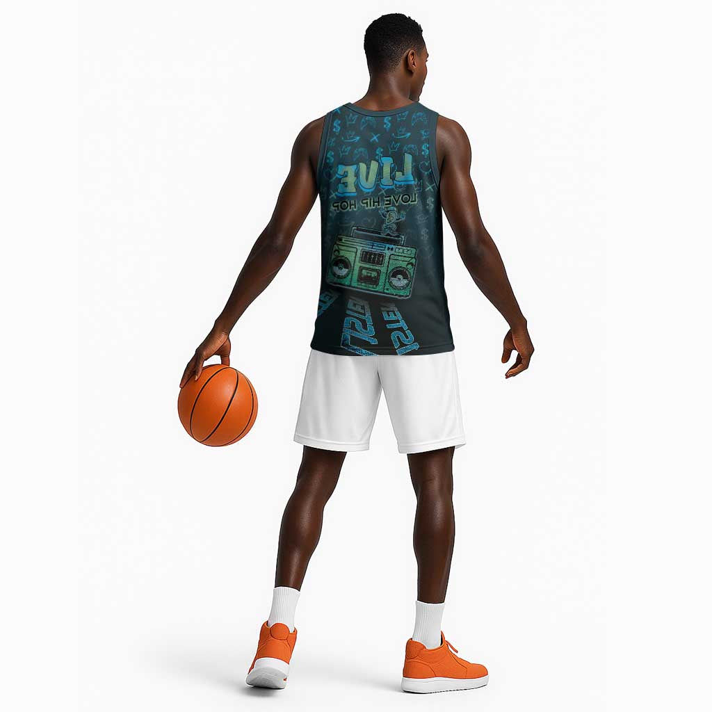 Dope Like Hip Hop Basketball Jersey Hiphop Graffiti Style - African Pride