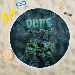 Dope Like Hip Hop Beach Blanket Hiphop Graffiti Style - African Pride