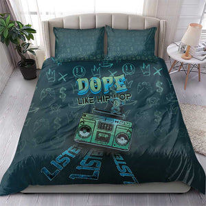 Dope Like Hip Hop Bedding Set Hiphop Graffiti Style - African Pride