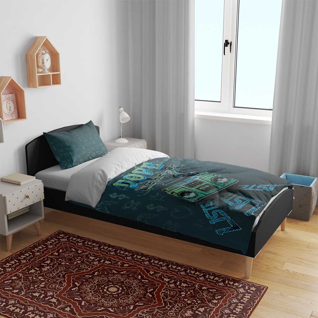 Dope Like Hip Hop Bedding Set Hiphop Graffiti Style - African Pride