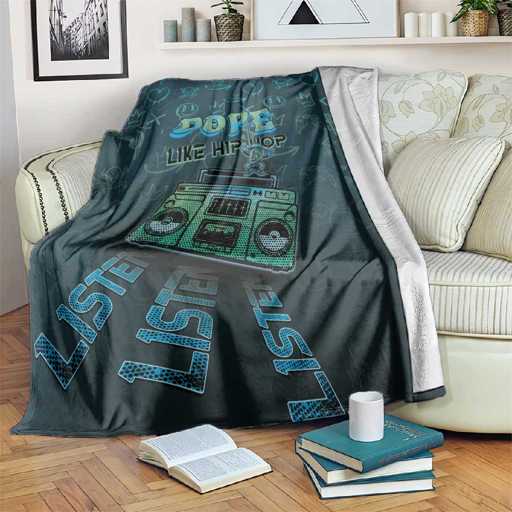 Dope Like Hip Hop Blanket Hiphop Graffiti Style - African Pride