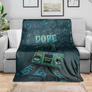 Dope Like Hip Hop Blanket Hiphop Graffiti Style - African Pride
