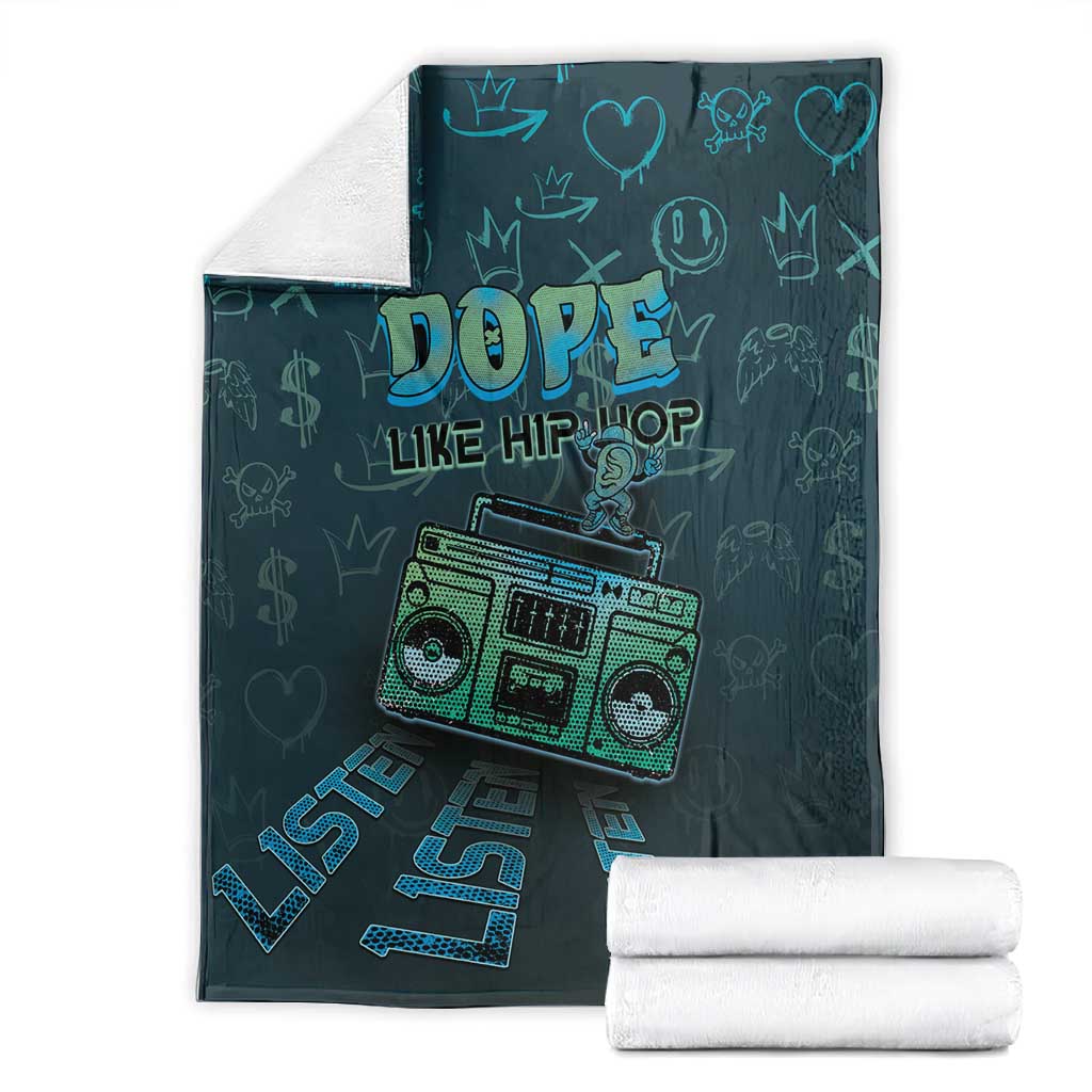 Dope Like Hip Hop Blanket Hiphop Graffiti Style - African Pride
