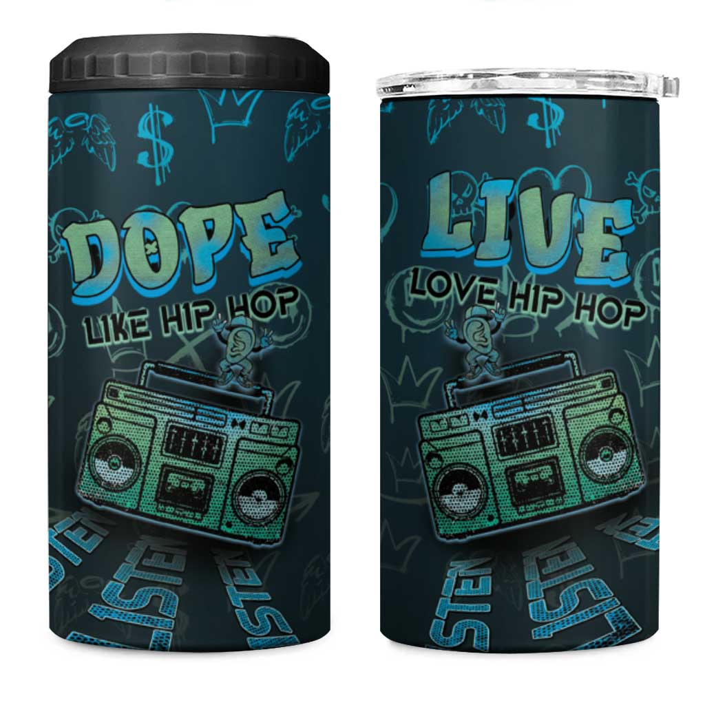 Dope Like Hip Hop 4 in 1 Can Cooler Tumbler Hiphop Graffiti Style - African Pride