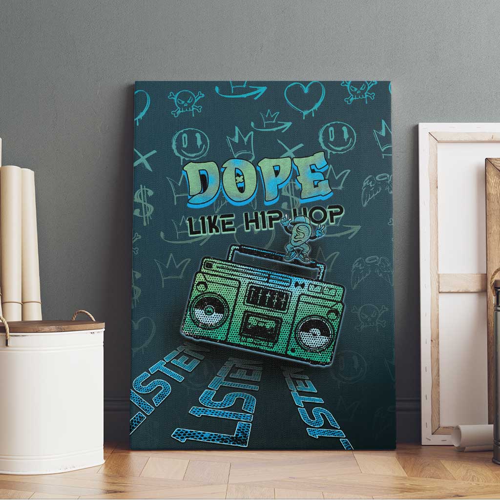 Dope Like Hip Hop Canvas Wall Art Hiphop Graffiti Style - African Pride