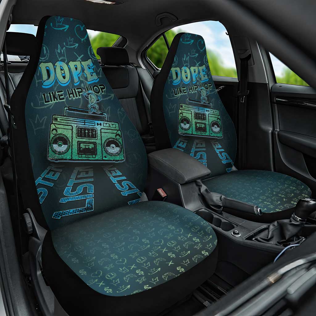 Dope Like Hip Hop Car Seat Cover Hiphop Graffiti Style - African Pride