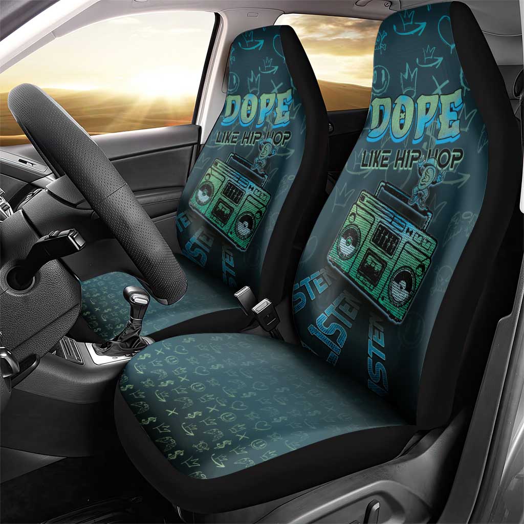 Dope Like Hip Hop Car Seat Cover Hiphop Graffiti Style - African Pride
