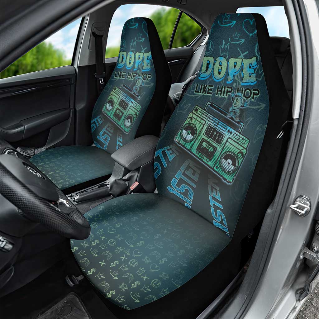 Dope Like Hip Hop Car Seat Cover Hiphop Graffiti Style - African Pride