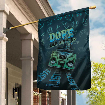 Dope Like Hip Hop Garden Flag Hiphop Graffiti Style - African Pride
