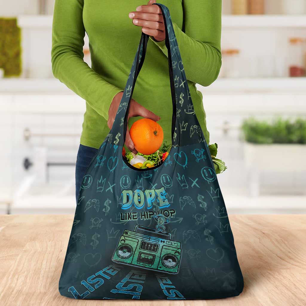 Dope Like Hip Hop Grocery Bag Hiphop Graffiti Style - undefined