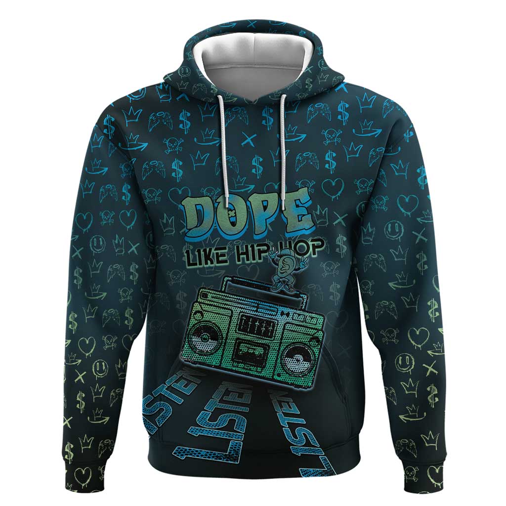 Dope Like Hip Hop Hoodie Hiphop Graffiti Style - African Pride