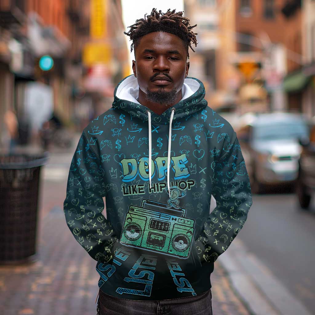 Dope Like Hip Hop Hoodie Hiphop Graffiti Style - African Pride