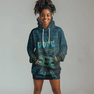 Dope Like Hip Hop Hoodie Dress Hiphop Graffiti Style - African Pride