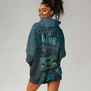 Dope Like Hip Hop Hoodie Dress Hiphop Graffiti Style - African Pride