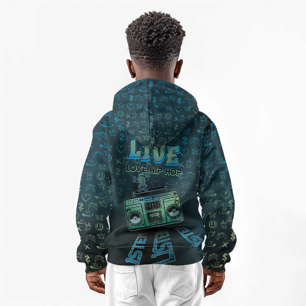 Dope Like Hip Hop Kid Hoodie Hiphop Graffiti Style - African Pride