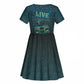 Dope Like Hip Hop Kid Short Sleeve Dress Hiphop Graffiti Style - African Pride
