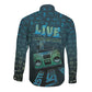 Dope Like Hip Hop Long Sleeve Button Shirt Hiphop Graffiti Style - African Pride