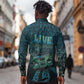 Dope Like Hip Hop Long Sleeve Button Shirt Hiphop Graffiti Style - African Pride