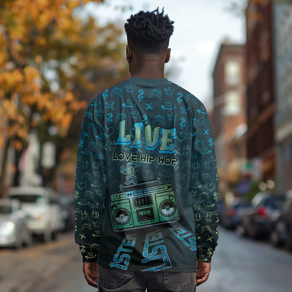 Dope Like Hip Hop Long Sleeve Shirt Hiphop Graffiti Style - African Pride