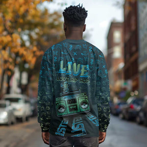 Dope Like Hip Hop Long Sleeve Shirt Hiphop Graffiti Style - African Pride