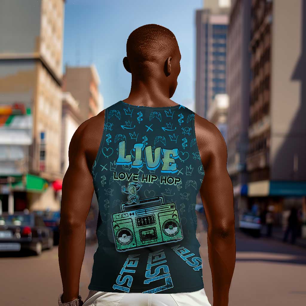 Dope Like Hip Hop Men Tank Top Hiphop Graffiti Style - African Pride