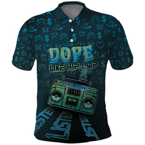 Dope Like Hip Hop Polo Shirt Hiphop Graffiti Style - African Pride