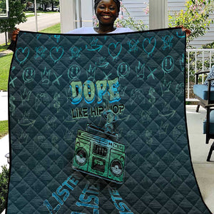 Dope Like Hip Hop Quilt Hiphop Graffiti Style - African Pride