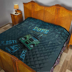 Dope Like Hip Hop Quilt Hiphop Graffiti Style - African Pride