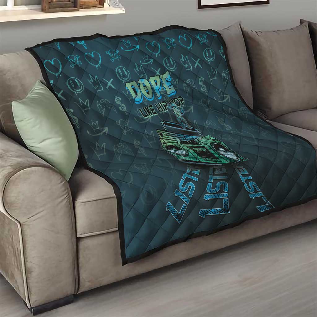 Dope Like Hip Hop Quilt Hiphop Graffiti Style - African Pride