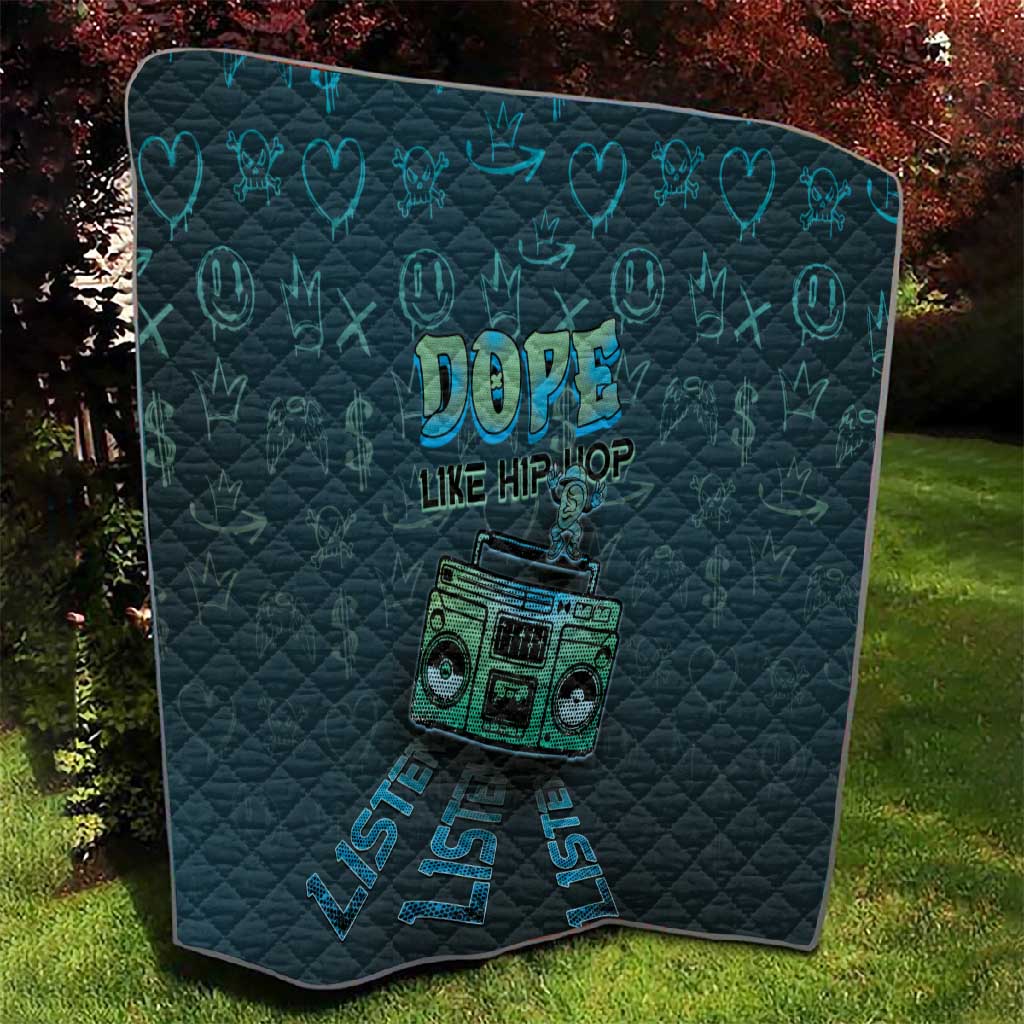Dope Like Hip Hop Quilt Hiphop Graffiti Style - African Pride