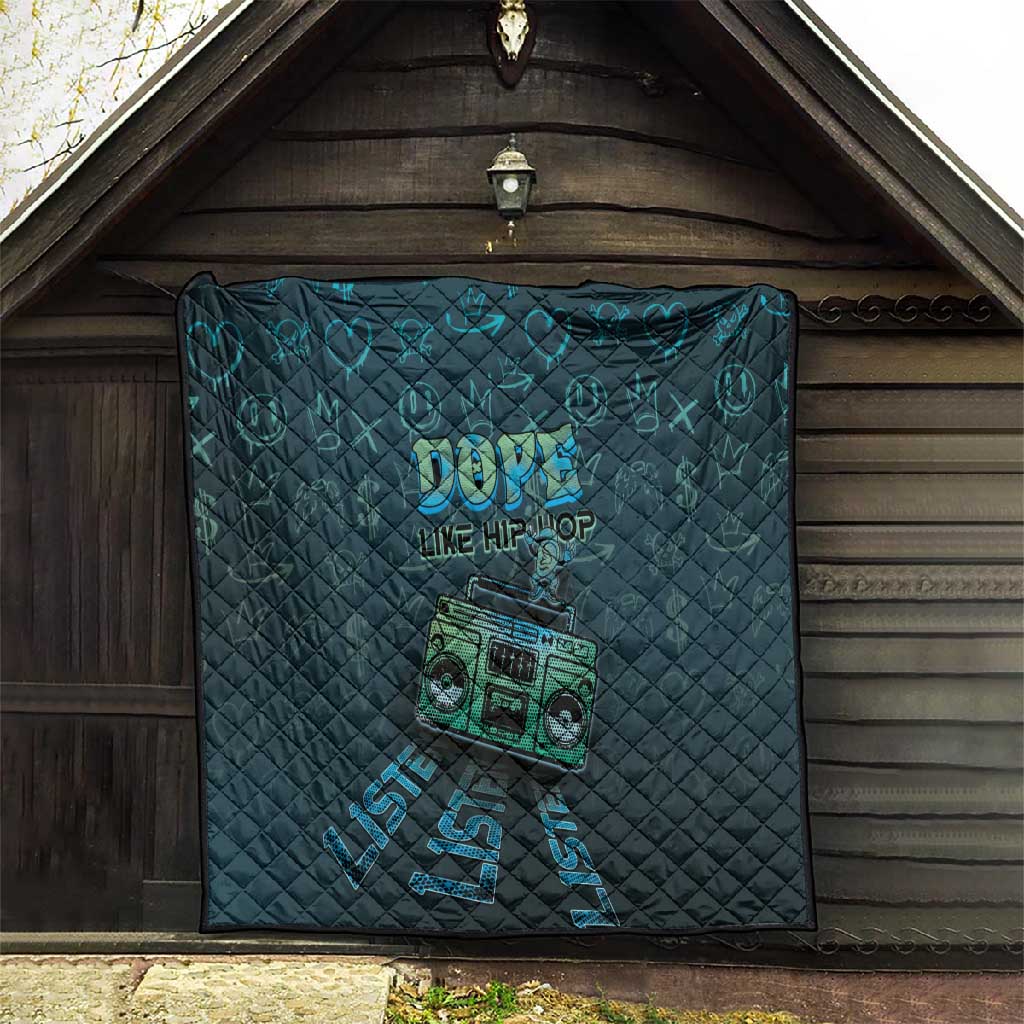 Dope Like Hip Hop Quilt Hiphop Graffiti Style - African Pride