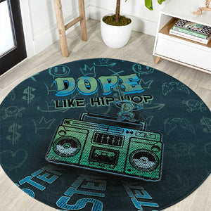 Dope Like Hip Hop Round Carpet Hiphop Graffiti Style - African Pride