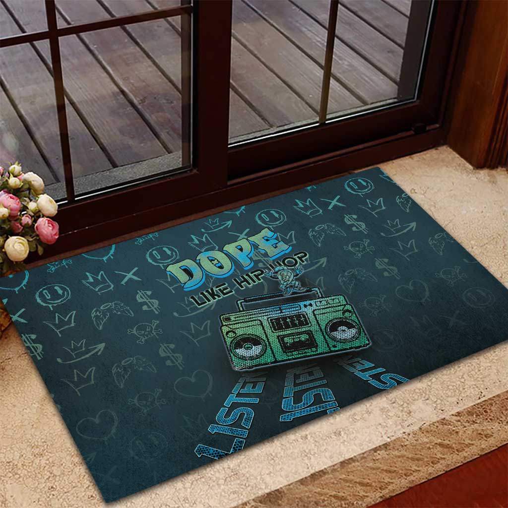 Dope Like Hip Hop Rubber Doormat Hiphop Graffiti Style - African Pride