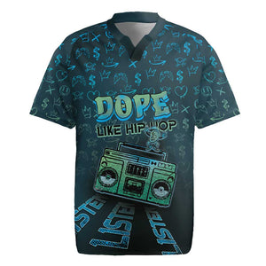 Dope Like Hip Hop Rugby Jersey Hiphop Graffiti Style - African Pride