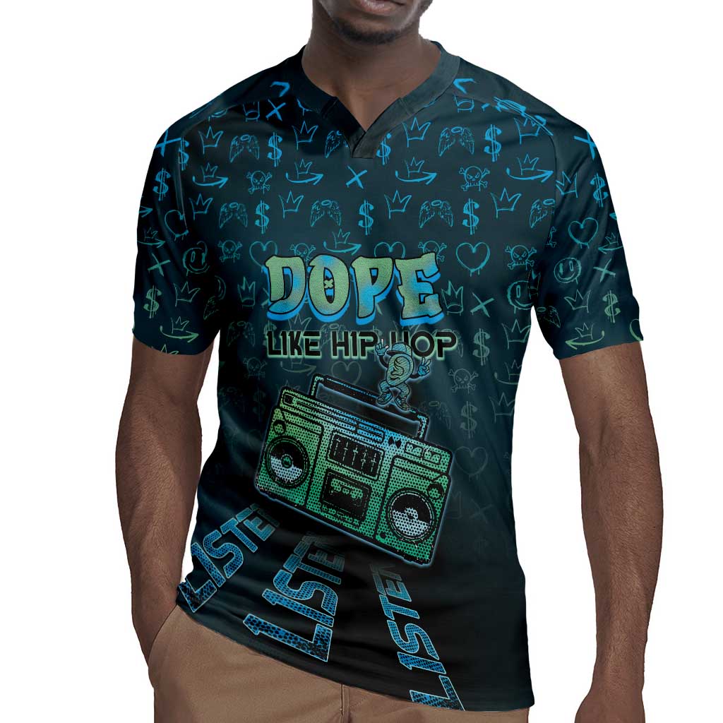 Dope Like Hip Hop Rugby Jersey Hiphop Graffiti Style - African Pride