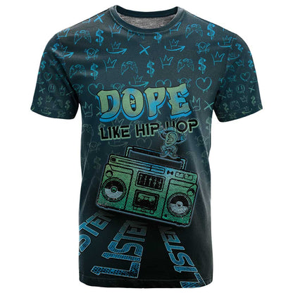 Dope Like Hip Hop T shirt Hiphop Graffiti Style - African Pride