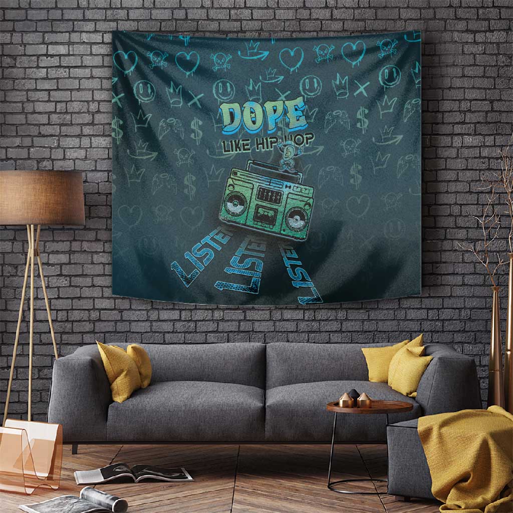 Dope Like Hip Hop Tapestry Hiphop Graffiti Style - African Pride