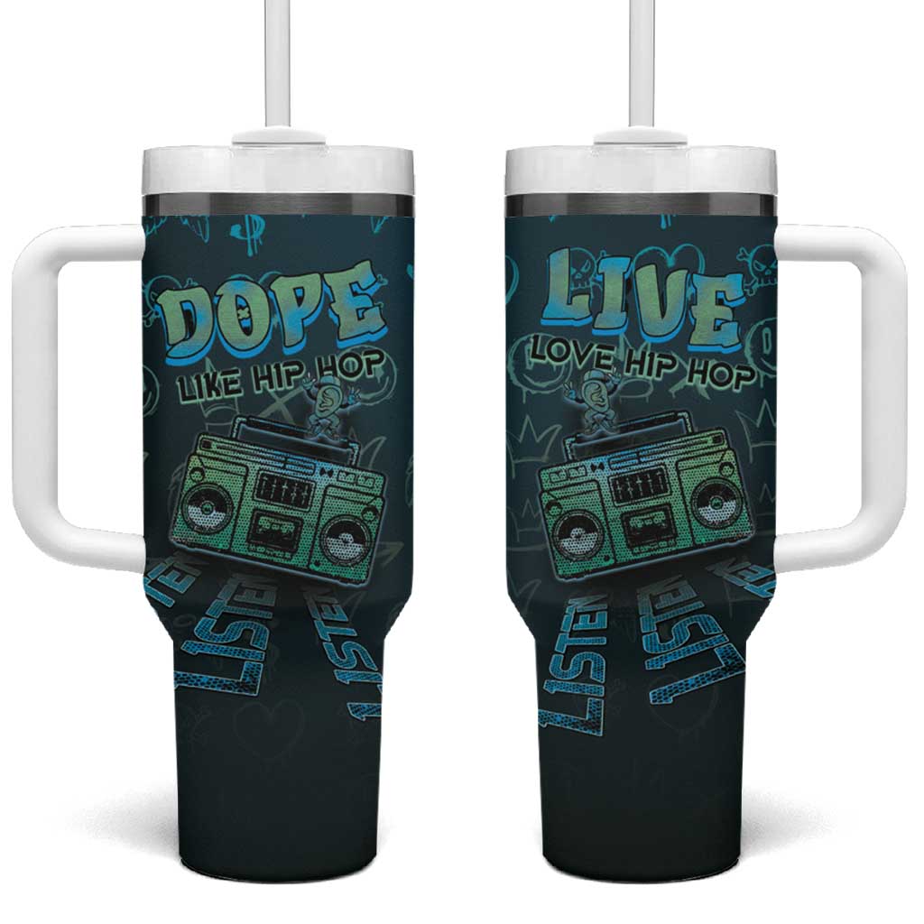 Dope Like Hip Hop Tumbler With Handle Hiphop Graffiti Style - African Pride