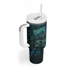 Dope Like Hip Hop Tumbler With Handle Hiphop Graffiti Style - African Pride