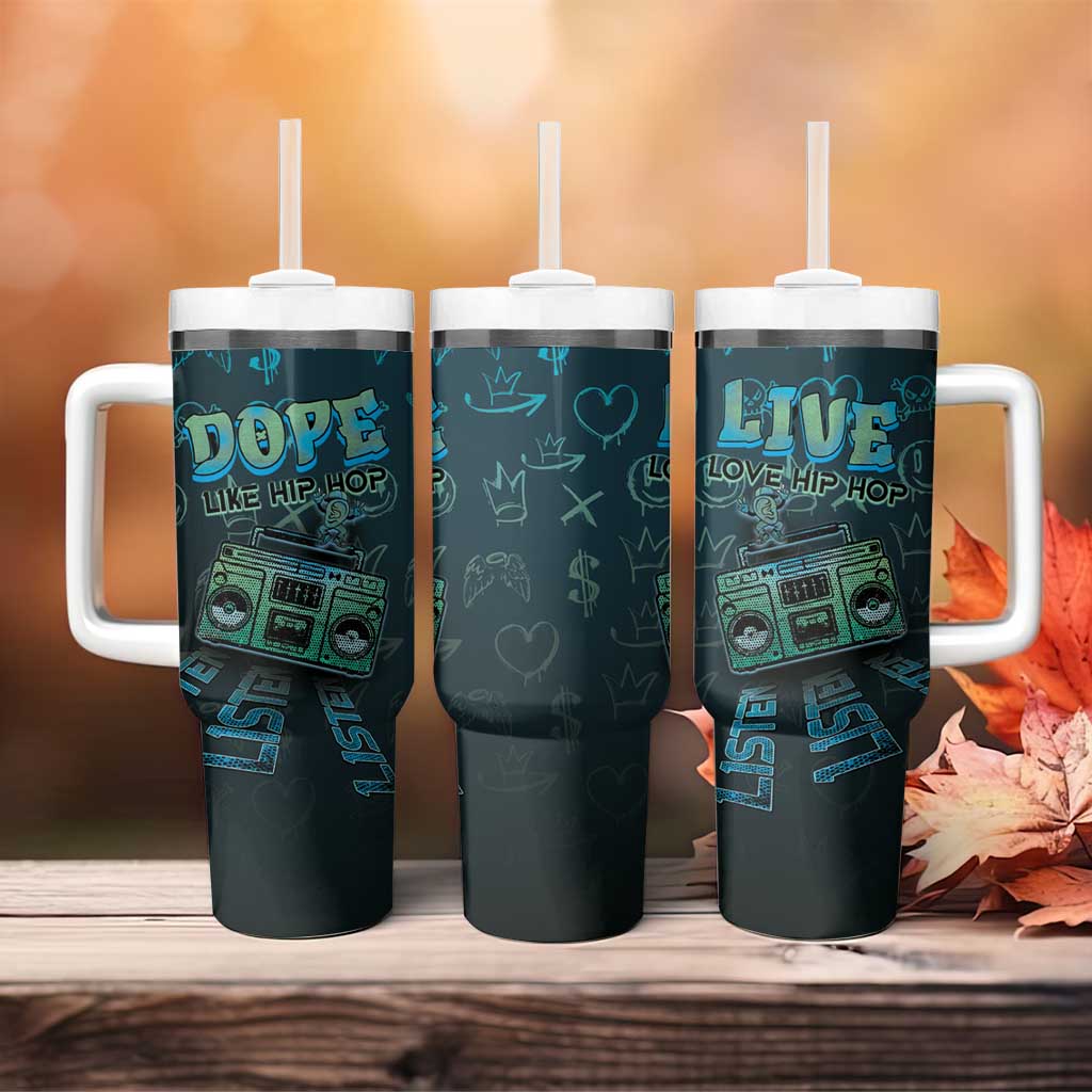Dope Like Hip Hop Tumbler With Handle Hiphop Graffiti Style - African Pride