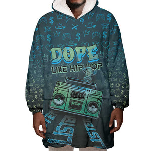Dope Like Hip Hop Wearable Blanket Hoodie Hiphop Graffiti Style - African Pride