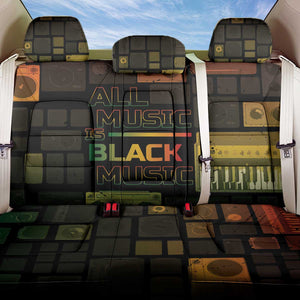 Black Music Month Back Car Seat Cover All Music Is Black Music - African Pride