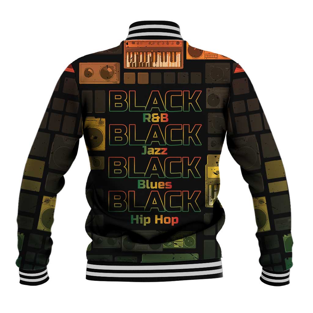 Black Music Month Baseball Jacket All Music Is Black Music - African Pride