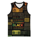 Black Music Month Basketball Jersey All Music Is Black Music - African Pride