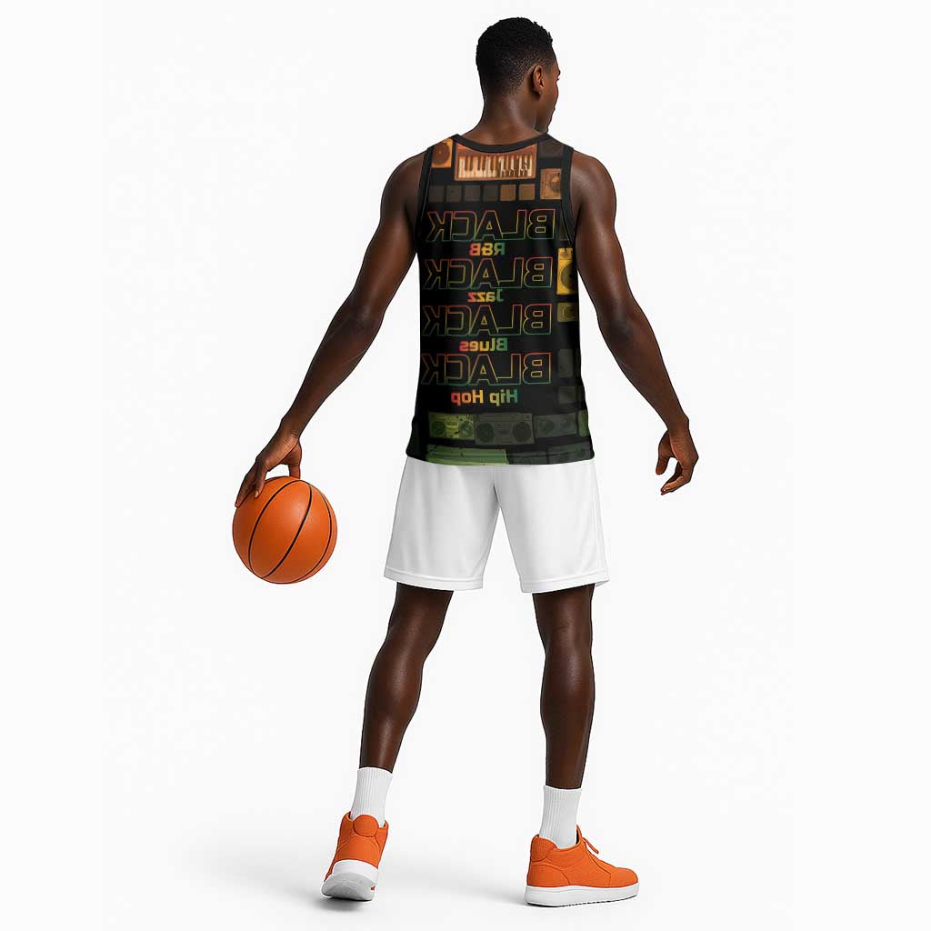 Black Music Month Basketball Jersey All Music Is Black Music - African Pride